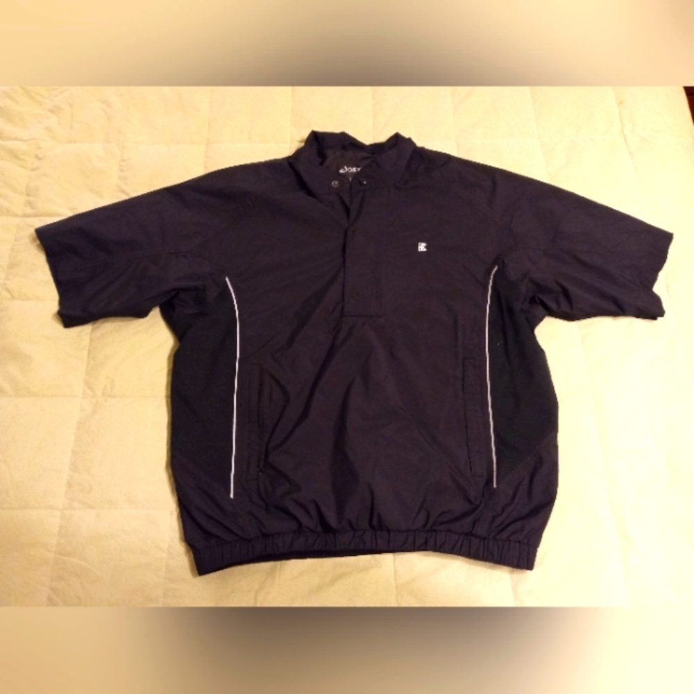 Footjoy Dryjoys short sleeve waterproof windbreaker 1/2 zip pullover